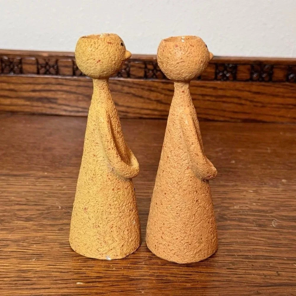 Pair‎ of Resin Taper Candle Holders